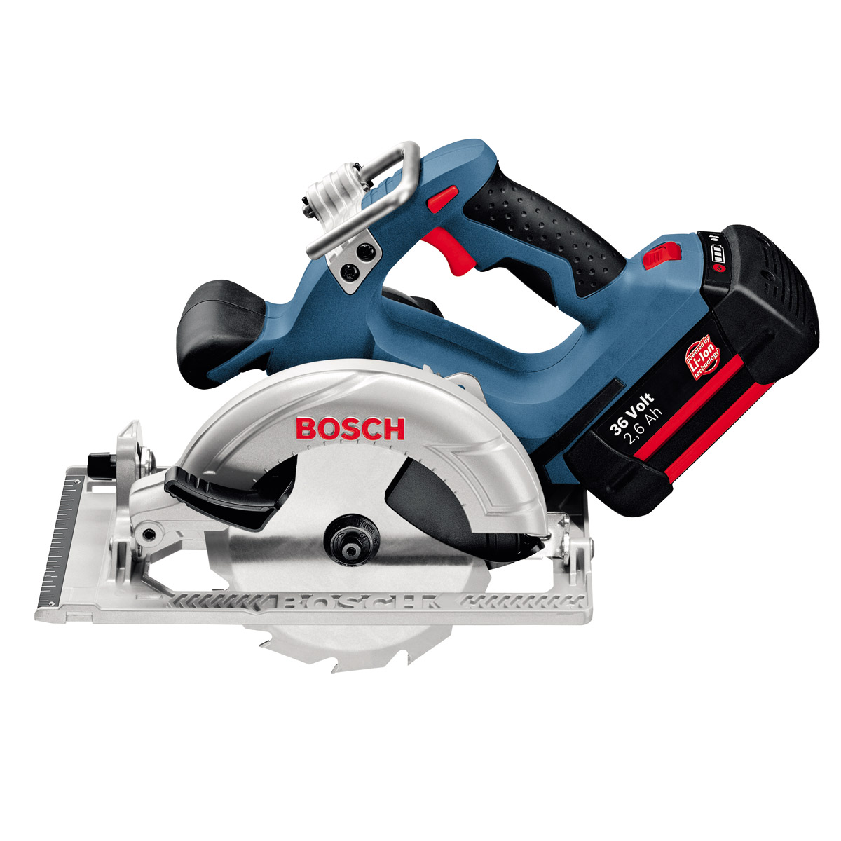 Увеличенная фотография Аккумуляторная дисковая пила Bosch GKS 36 V-LI (чемодан)